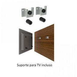 Rack com Painel para TV até 42 Polegadas 1 Porta Fusion Valdemóveis - 4 Rack com Painel para TV até 42 Polegadas 1 Porta Fusion Valdemóveis - 4