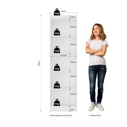 Armário Para Lavanderia Multiuso com 2 Portas 4 Prateleiras: L. Naturale TX - 2 Armário Para Lavanderia Multiuso com 2 Portas 4 Prateleiras: L. Naturale TX - 2