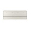 Ver imagem 2 de Cômoda Jasper 182cm 6 Gavetas Multifuncional Província - Off White Fosco