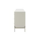 Ver imagem 4 de Cômoda Jasper 182cm 6 Gavetas Multifuncional Província - Off White Fosco