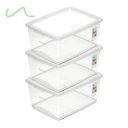 Ver imagem 1 de Kit 3 Caixa Organizadora 15l Ordene Design Moderno Cristal
