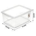 Ver imagem 3 de Kit 3 Caixa Organizadora 15l Ordene Design Moderno Cristal