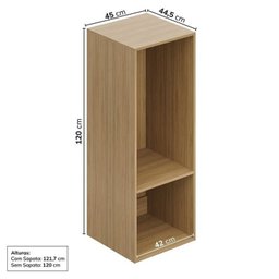 Guarda Roupa 6 Módulos 6 Portas 6 Gavetas Frame Cabecasa MadeiraMadeira   - 8