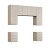Guarda Roupa 6 Módulos 6 Portas 6 Gavetas Frame CabeCasa MadeiraMadeira - 11
