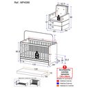Ver imagem 4 de Berço 3x1 com Colchão Incluso e Poltrona de Amamentação Elza Multimóveis MP4088 Branco/Cinza