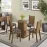 Conjunto Sala de Jantar Mesa e 4 Cadeiras Magda Madesa - 1