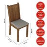 Conjunto Sala de Jantar Mesa e 4 Cadeiras Magda Madesa - 4