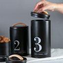 Ver imagem 4 de Lata Porta Condimentos N3 Metalla Preto Cozinha Black Yoi