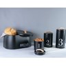 Lata Porta Condimentos N3 Metalla Preto Cozinha Black Yoi - 5