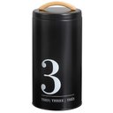 Ver imagem 1 de Lata Porta Condimentos N3 Metalla Preto Cozinha Black Yoi