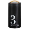 Lata Porta Condimentos N3 Metalla Preto Cozinha Black Yoi - 1