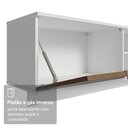 Ver mais imagens de Rack Suspenso para TV até 80 Polegadas 218 cm 2 Portas Branco/Rustic Stella Madesa