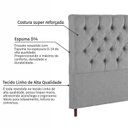 Ver imagem 6 de Cabeceira em Madeira Maciça Estofada com Botões Capitonê King Charlotte Espresso Móveis
