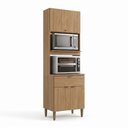 Ver imagem 2 de Torre Quente Modulada 3 Portas 1 Gavetas 214 x 70cm Magnólia Yescasa Naturale