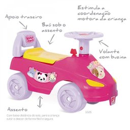 Carrinho Passo a Passo Bebê Brinquedos Bandeirante - 2 Carrinho Passo a Passo Bebê Brinquedos Bandeirante - 2