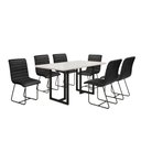 Ver imagem 1 de Conjunto de Jantar Itália com 6 Cadeiras Base Goiás Bm Tubulares Off White/courissimo 134