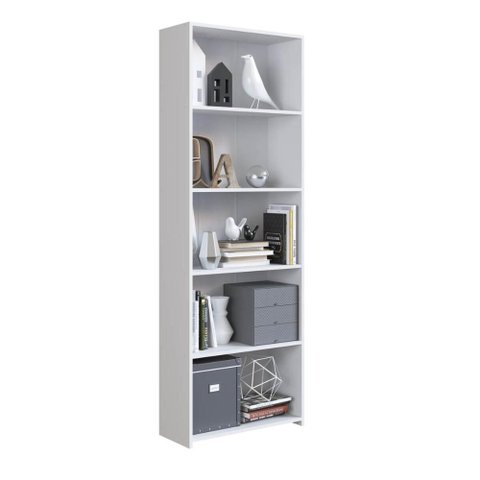 Módulo Organizador Multiuso Funcionale Estante Branca 63x26x182cm Mdp Art In Móveis