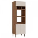 Ver imagem 2 de Torre Quente 2 Portas com Adega Ebano Fosco/Off White Fosco 1300m - Genialflex