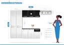 Ver imagem 4 de Cozinha Compacta Itatiaia Amanda 4 Peças Branco e Preto