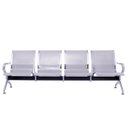 Ver imagem 2 de Cadeira Longarina Aeroporto Cromada 4 Lugares