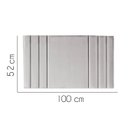 Ver imagem 2 de Painel Estofada Grécia 100CM Solteiro Suede Cinza Claro- D A DECOR