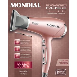 Secador de Cabelos Mondial Golden Rose 2000w SC-32 110V - 2