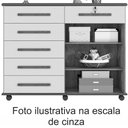 Ver imagem 4 de Cômoda 6 Gavetas e Sapateira Geval Gran Luxo Branco