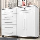 Ver imagem 2 de Cômoda 6 Gavetas e Sapateira Geval Gran Luxo Branco