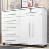 Cômoda 6 Gavetas e Sapateira Geval Gran Luxo Branco - 2