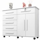 Ver imagem 1 de Cômoda 6 Gavetas e Sapateira Geval Gran Luxo Branco