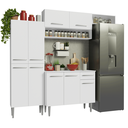 Ver imagem 2 de Armário de Cozinha Completa 229cm Branco Emilly Madesa 18