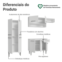 Ver imagem 4 de Armário de Cozinha Completa 229cm Branco Emilly Madesa 18