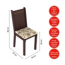 Ver imagem 5 de Conjunto de Mesa com 4 Cadeiras Rosie Madesa