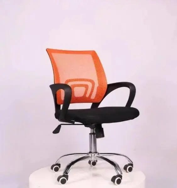 Cadeira de Escritório Diretor Pelegrin PEL-CR11 Preta e Laranja - 2