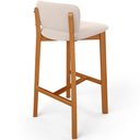 Ver imagem 7 de Kit 03 Banquetas Alta para Cozinha Sala de Jantar Bar Dara L02 Suede Bege - Lyam Decor