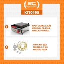 Ver imagem 2 de KIT - Sanduicheira Grill Gás PR-350G + Kit Gás - Progás