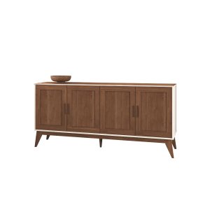 Buffet Aparador Organizador Sierra 4 Portas 172cm Edn:nogueira
