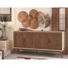 Buffet Aparador Organizador Sierra 4 Portas 172cm Edn:nogueira - 2