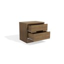 Ver imagem 3 de Mesa de Cabeceira 2 Gavetas Kappesberg Nogueira S822 Marrom