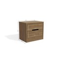 Ver imagem 2 de Mesa de Cabeceira 2 Gavetas Kappesberg Nogueira S822 Marrom