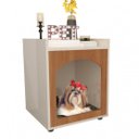 Ver imagem 4 de Mesa de Cabeceira Pet para Qualquer Ambiente e Conforto:off White Freijo