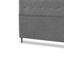 Ver imagem 6 de Cabeceira para Cama Casal King Estofada 1,93 ,Mts Liz Vilajo: Suede Cinza
