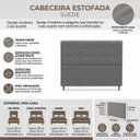 Ver imagem 7 de Cabeceira para Cama Casal King Estofada 1,93 ,Mts Liz Vilajo: Suede Cinza