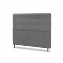 Ver imagem 4 de Cabeceira para Cama Casal King Estofada 1,93 ,Mts Liz Vilajo: Suede Cinza