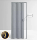Ver imagem 2 de Porta Sanfonada de Correr Cinza C/ Trinco Moderno - 210cm - 85cm - Permatti