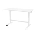 Ver imagem 1 de Mesa Up Branca com Altura Ajustável Manual Tampo em Mdf 120x60