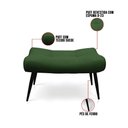 Ver imagem 4 de Kit 01 Poltrona e 01 Puff Sher Suede Verde Pés Palito de Ferro - D’Rossi