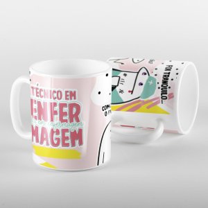 Caneca flork meme tec enfermagem