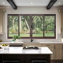 Ver imagem 2 de Janela Alumínio Elite 4 Folhas Moveis 120 x 200 V.Liso Marrom Corten Brimak
