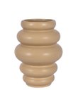 Ver imagem 1 de Vaso Decorativo Escultural 17cm Areia Cerâmica